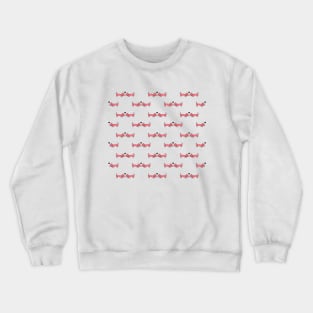 Pink Blush Dachshund Pattern Crewneck Sweatshirt